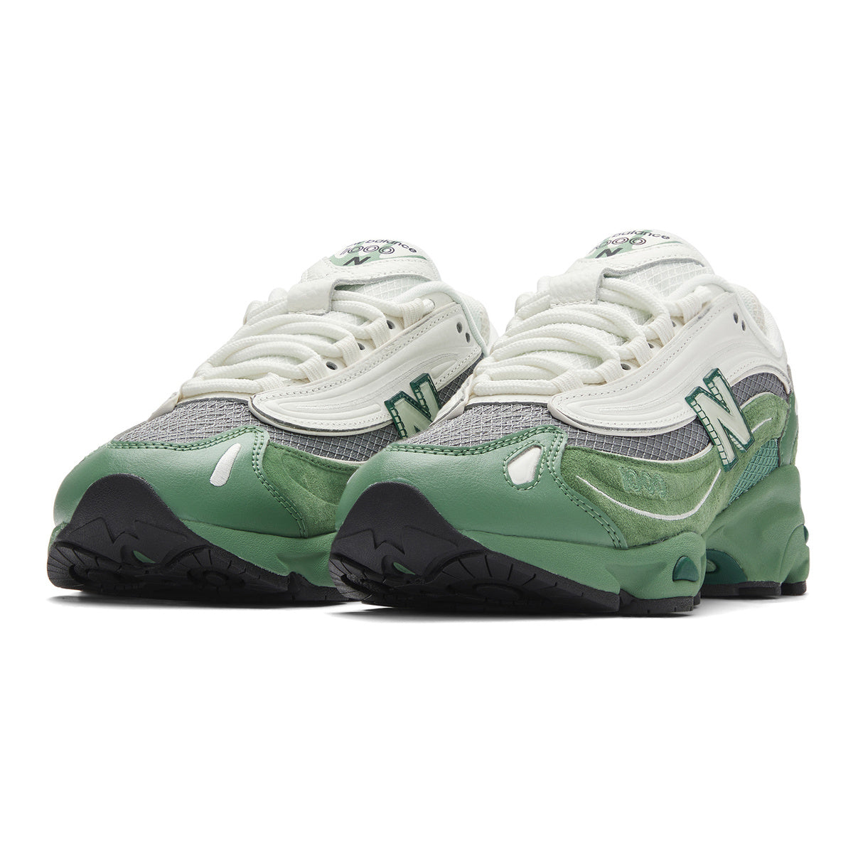 New Balance 1000 Unisex Running Shoes - Green/White