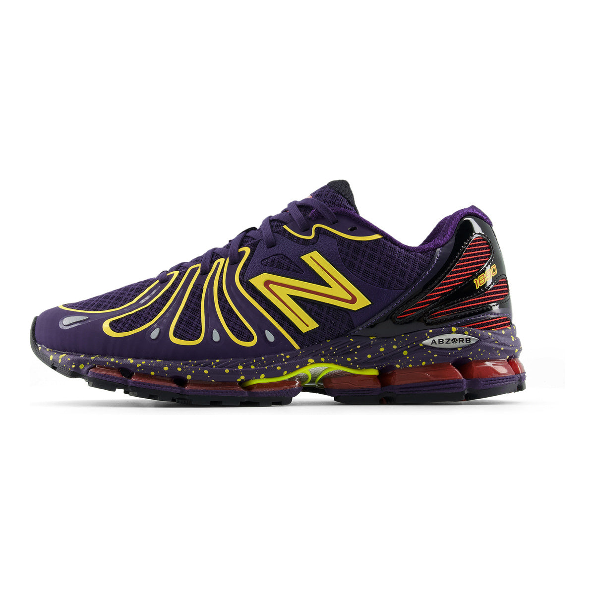 New Balance 1890 Butterfly Unisex Mesh Lifestyle Running Sneakers – Deep Purple/Yellow