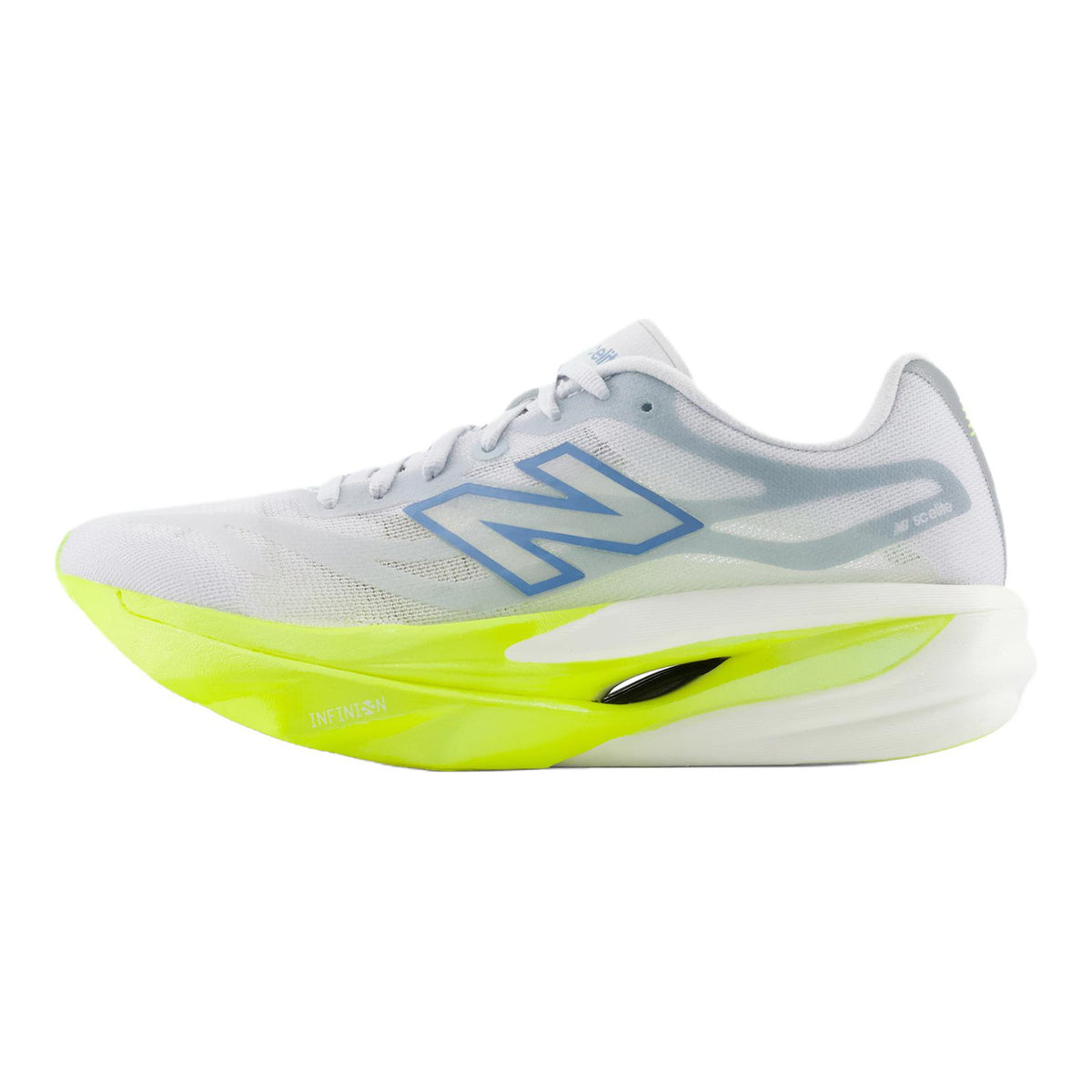 New Balance FuelCell SuperComp Elite v6 Carbon Running Shoes - Light Grey/Yellow