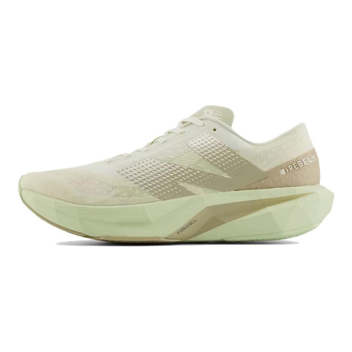 New Balance FuelCell Rebel v4 Unisex Lightweight Running Shoes – Sea Salt/Pistachio