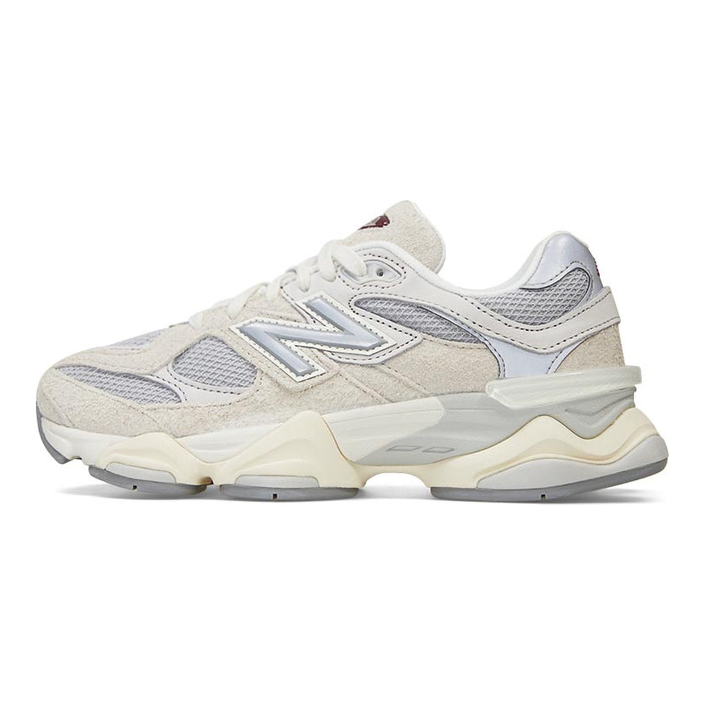 New Balance 9060 Unisex Chunky Suede Lifestyle Sneakers – Cream/Grey