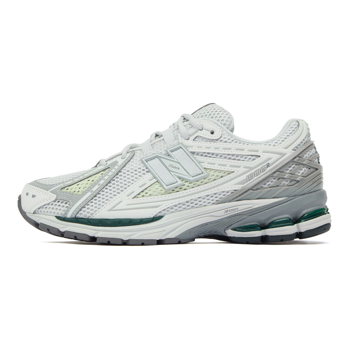 New Balance 1906R Unisex Mesh Lifestyle Running Sneakers – White/Nightwatch Green