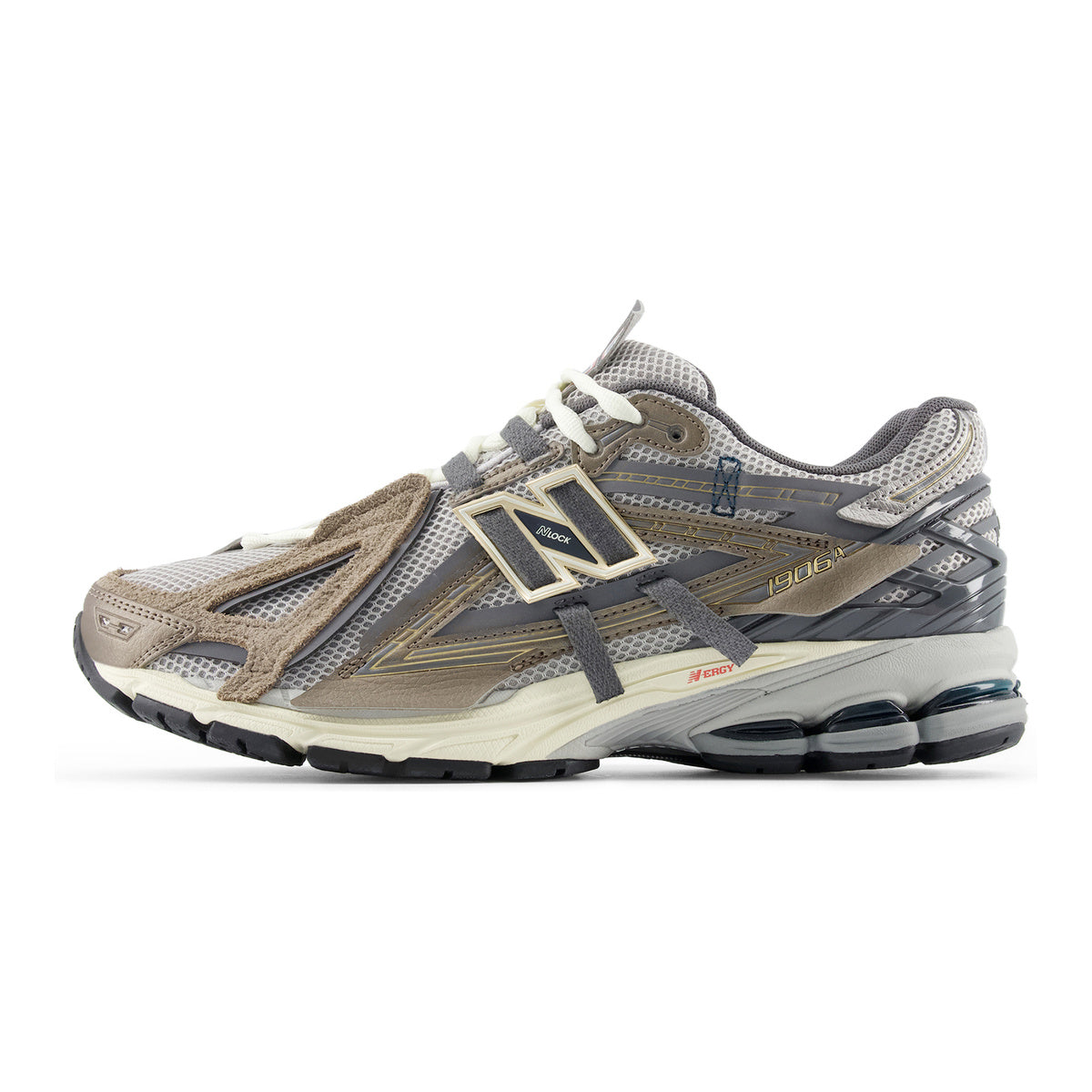 New Balance 1906A Unisex Mesh Lifestyle Running Sneakers – Grey/Taupe