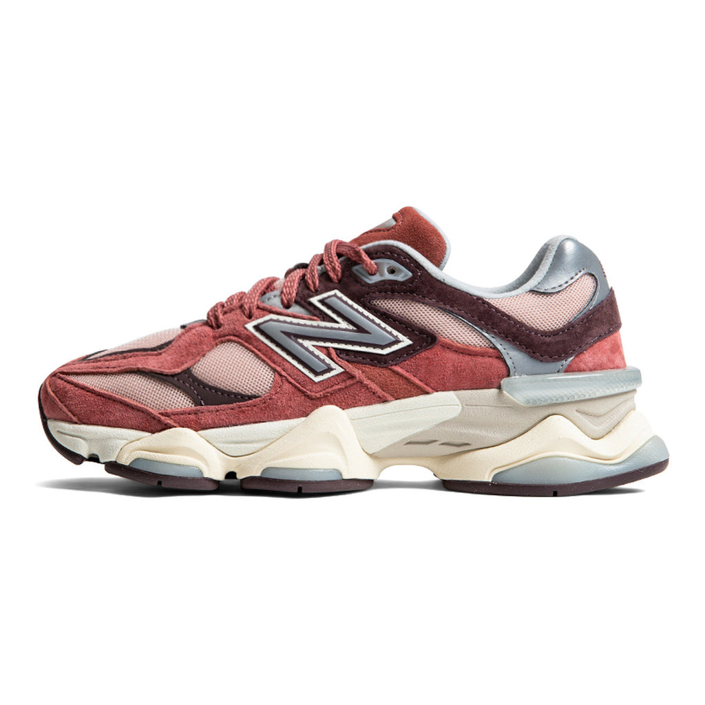 New Balance 9060 Unisex Chunky Suede Lifestyle Sneakers – Brick Red