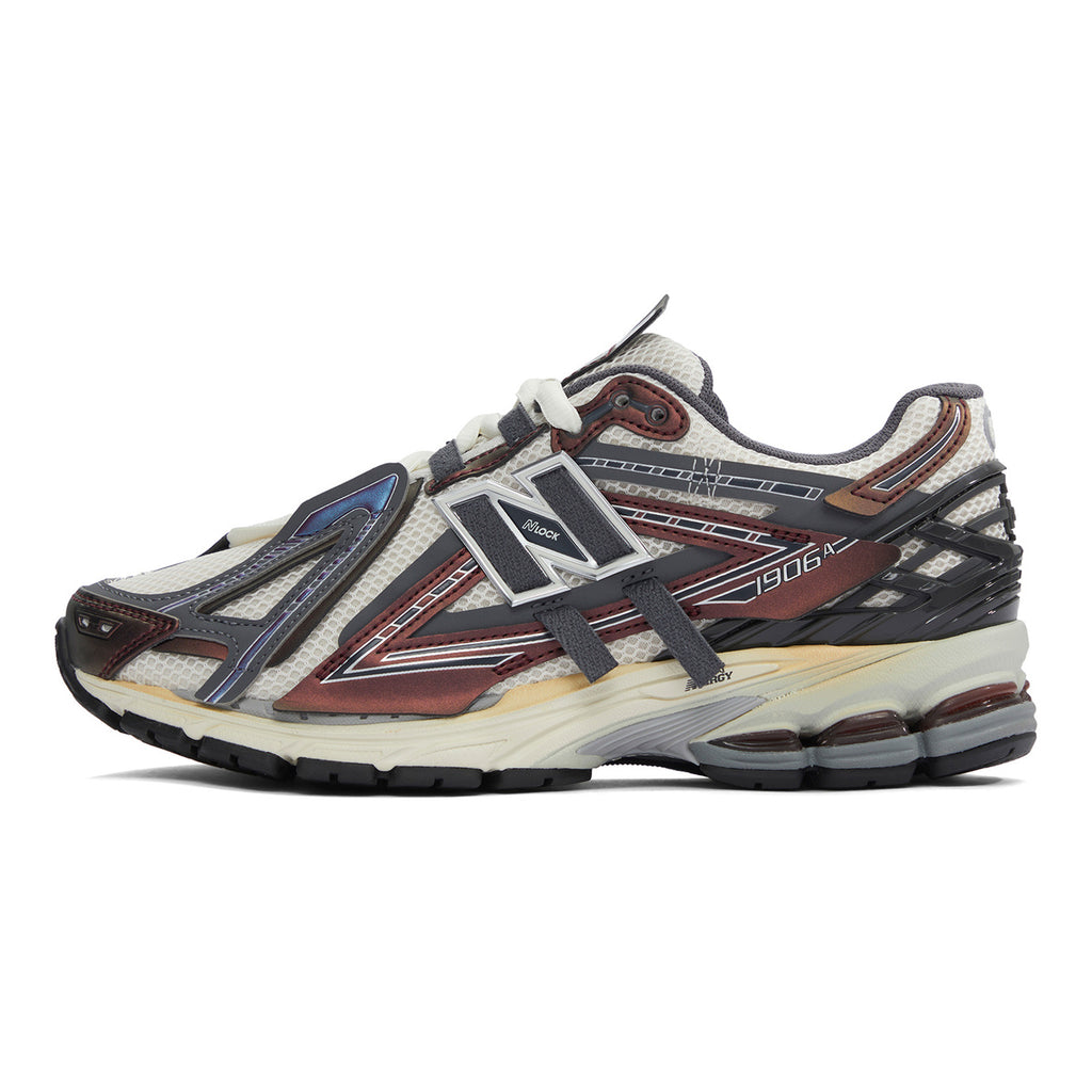 New Balance 1906A Unisex Mesh Lifestyle Running Sneakers – White/Brown