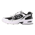 New Balance 530 Unisex Lifestyle Running Shoes – Black/White