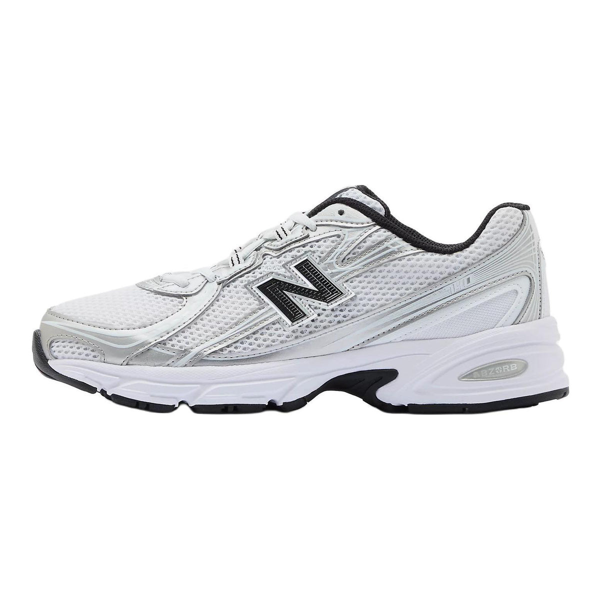 New Balance 740 Unisex Mesh Running Shoes – White/Silver/Black