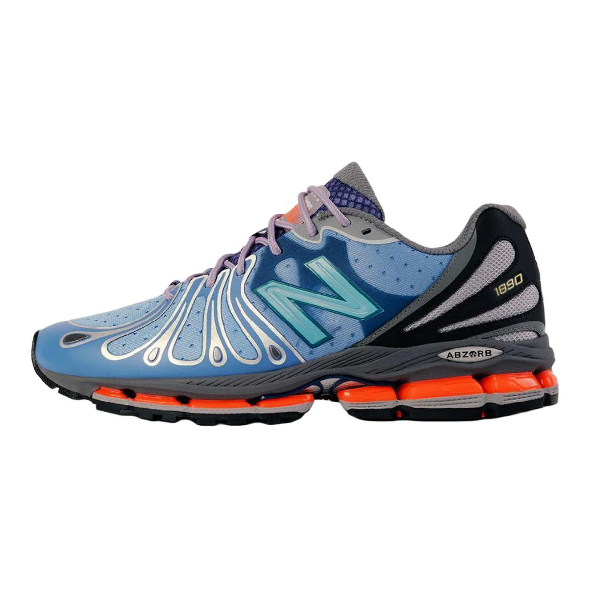Action Bronson x New Balance 1890 Cyborg Tears Unisex Lifestyle Running Sneakers – Blue/Orange