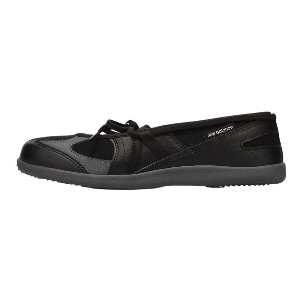 New Balance Flat Breeze Unisex Leather Slip-On Flats – Triple Black