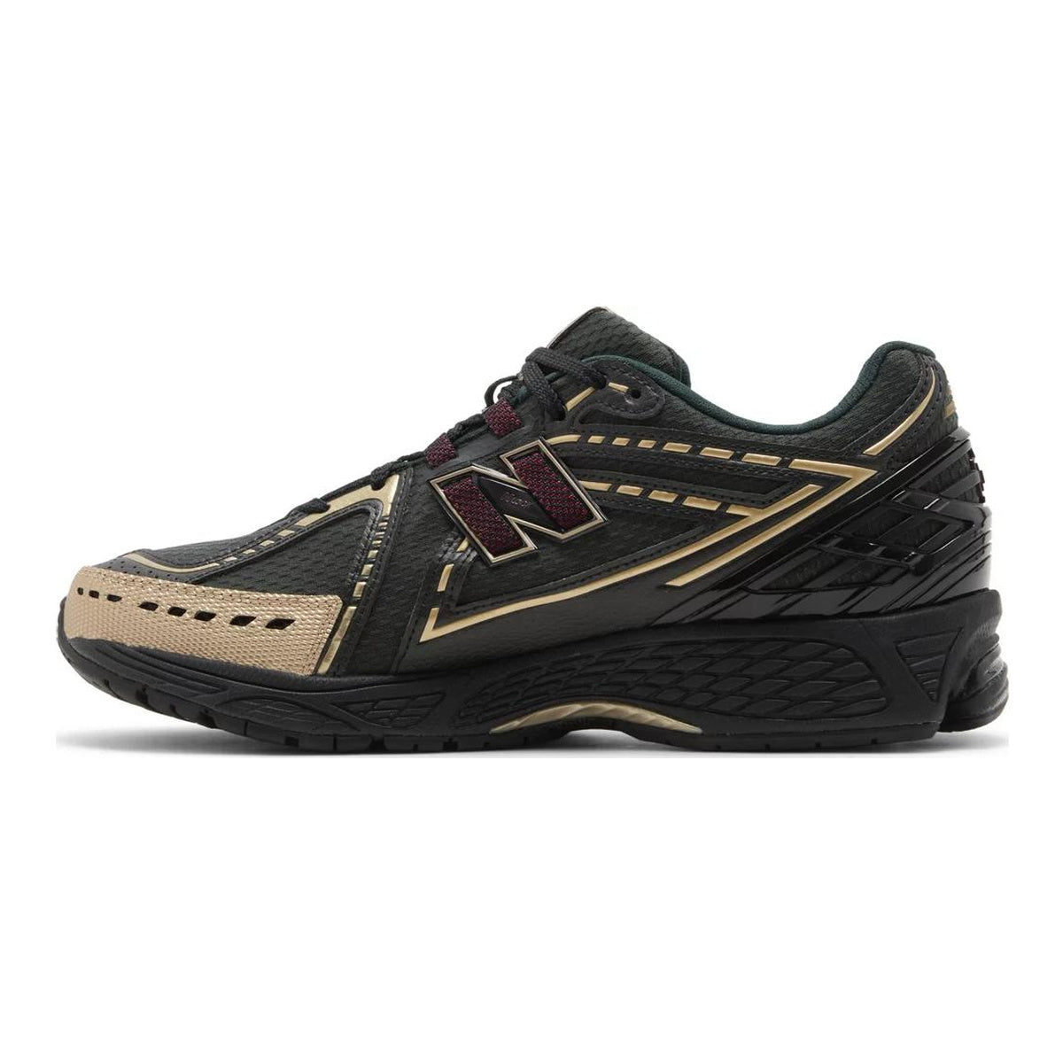 Kith x New Balance 1906R Unisex Mesh Lifestyle Running Sneakers – Black/Gold