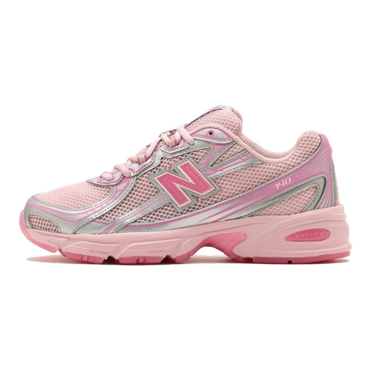 atmos Pink x New Balance 740 Unisex Mesh Running Shoes – Petal Pink/Silver