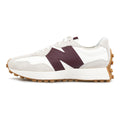New Balance 327 Unisex Suede Lifestyle Sneakers – White/Burgundy