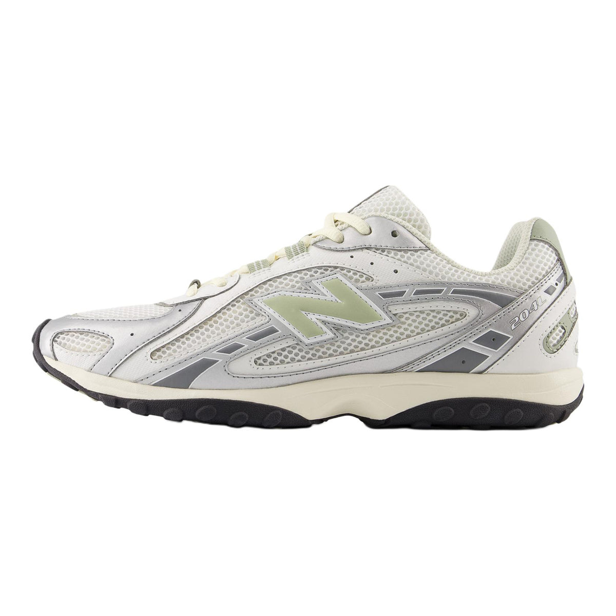New Balance 204L Unisex Mesh Lifestyle Sneakers – Silver/Sea Salt/Sage