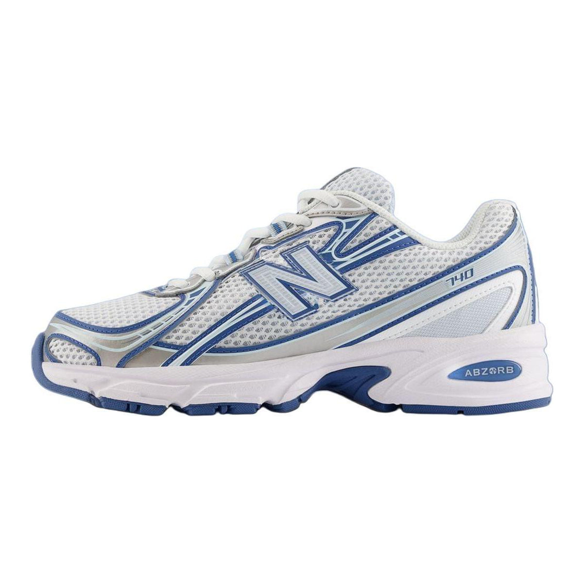 New Balance 740 Ice Blue Unisex Mesh Running Shoes – White/Royal Blue