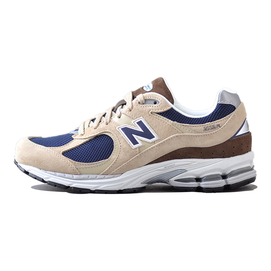 New Balance 2002R Unisex Mesh and Suede Running Shoes – Beige/Yellow