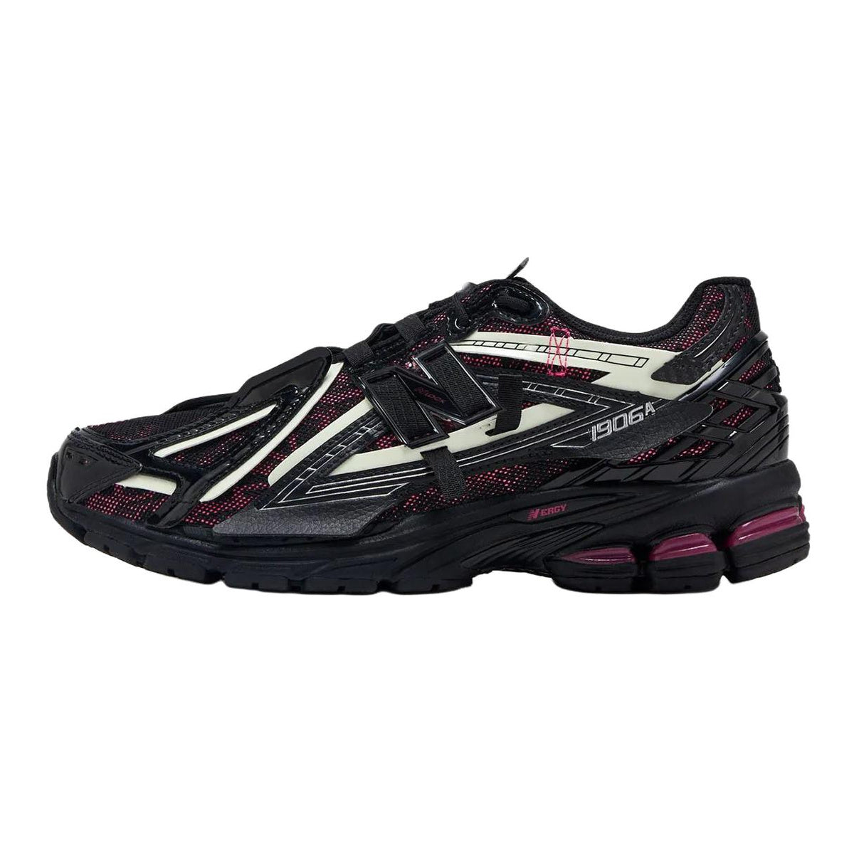 New Balance 1906A Unisex Mesh Lifestyle Running Sneakers – Black/Magenta