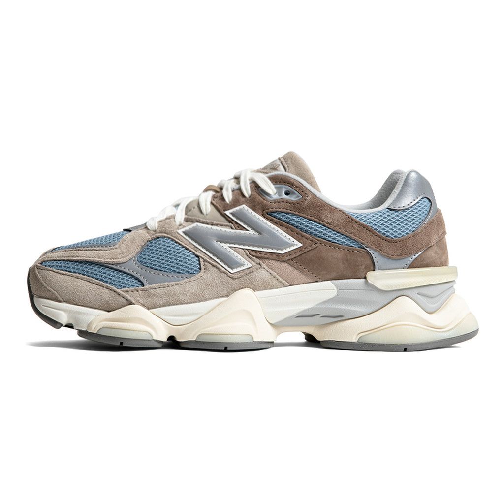 New Balance 9060 Unisex Chunky Suede Lifestyle Sneakers – Brown/Blue