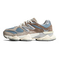 New Balance 9060 Unisex Chunky Suede Lifestyle Sneakers – Brown/Blue