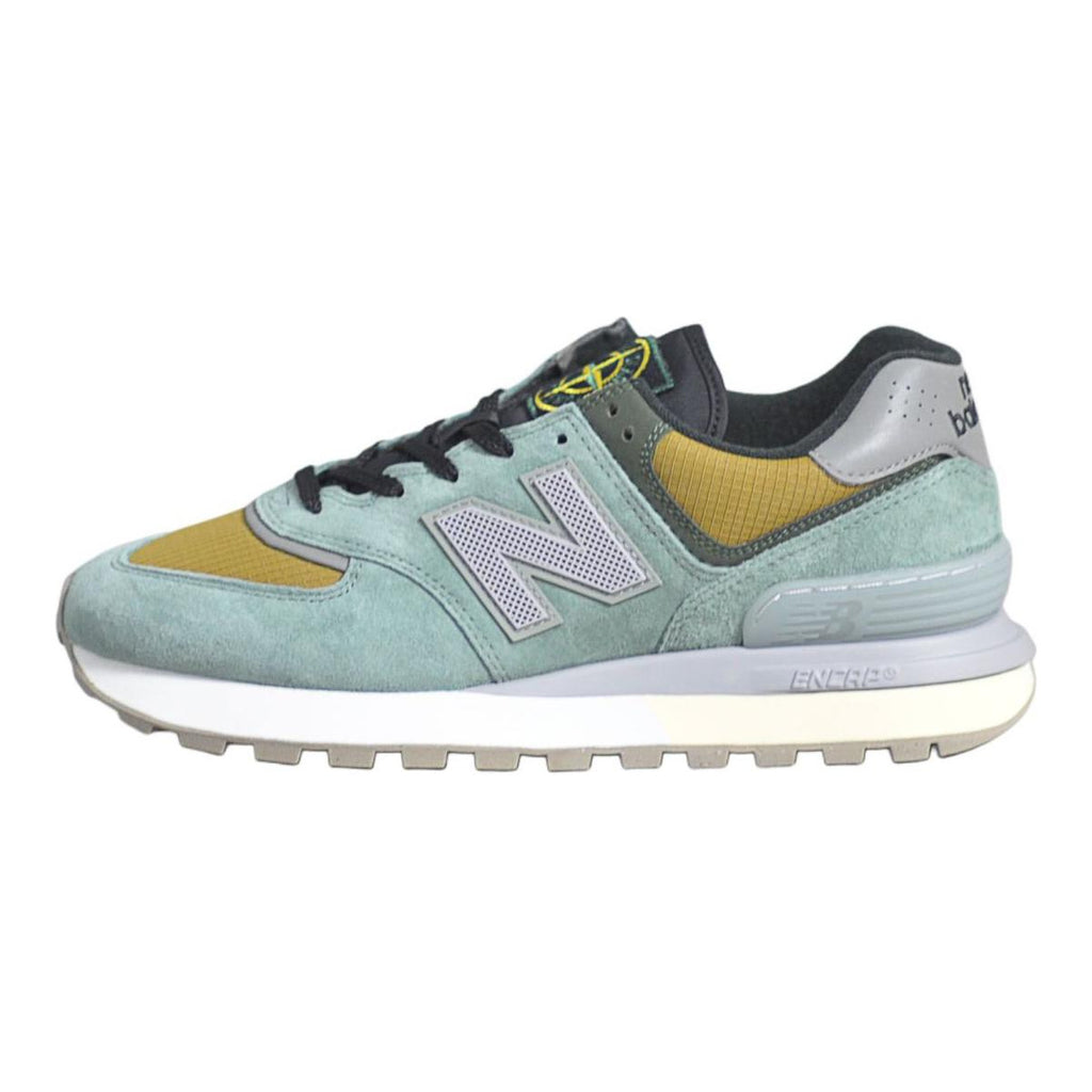 Stone Island x New Balance 574 Unisex Sneakers - Green/Yellow