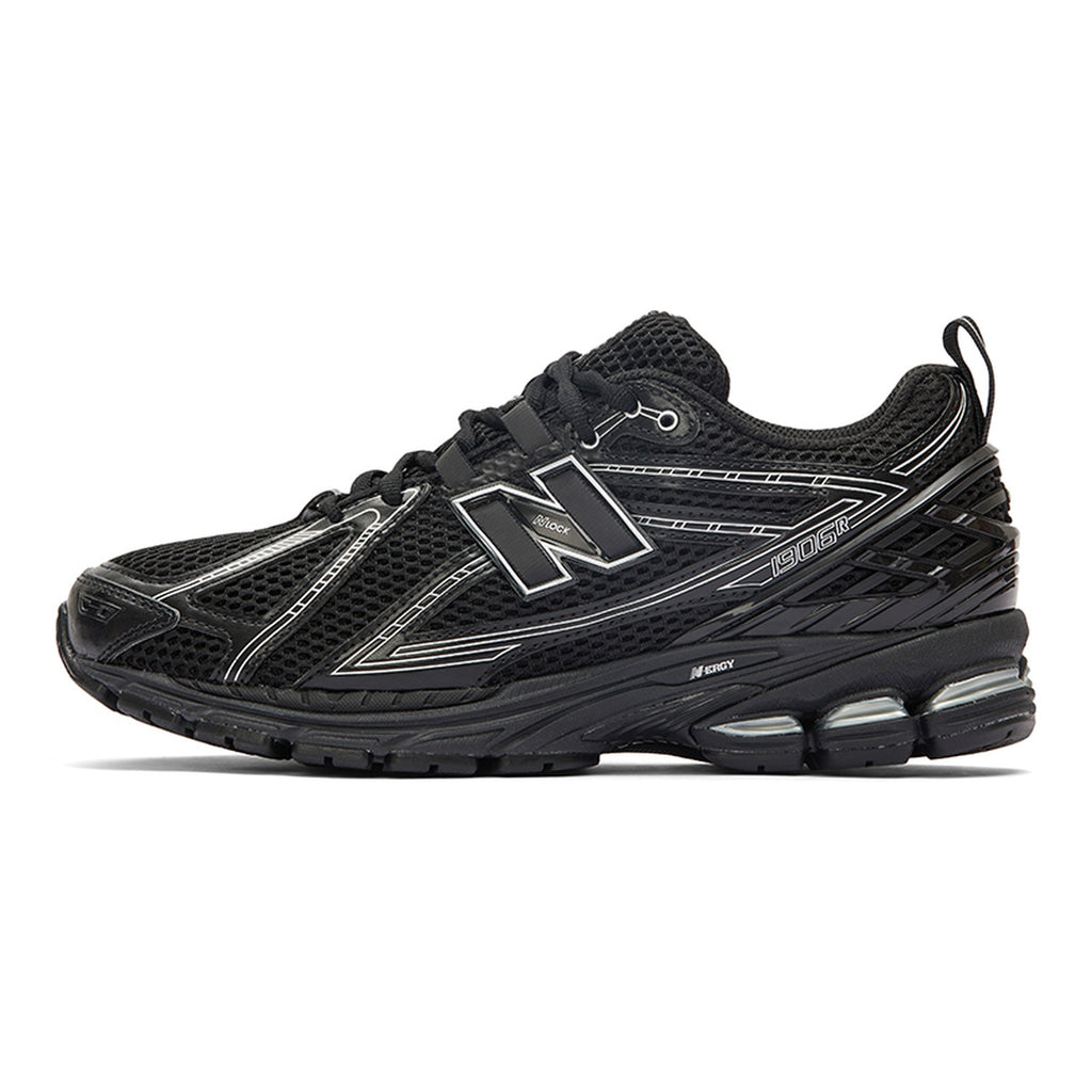 New Balance 1906R Unisex Mesh Lifestyle Running Sneakers – Black/Silver Metallic