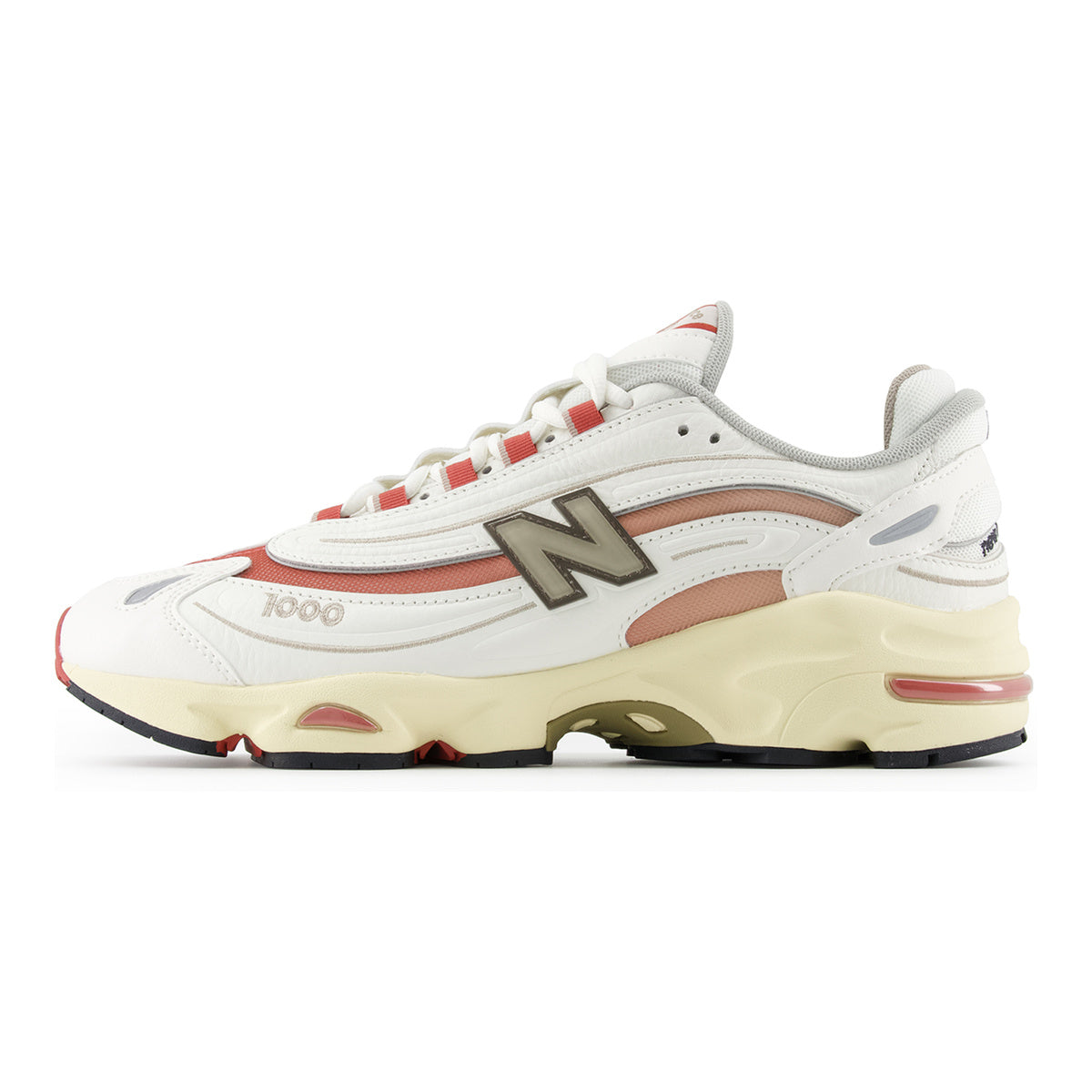 New Balance 1000 Unisex Leather Lifestyle Sneakers – Sea Salt/Brick/Clay