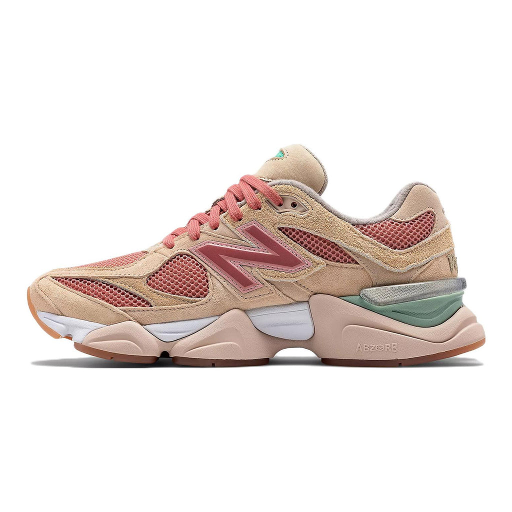 Joe Freshgoods x New Balance 9060 Unisex Chunky Lifestyle Sneakers – Beige/Pink