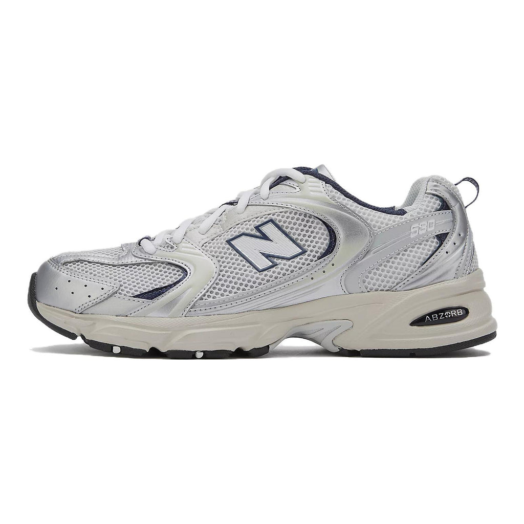 New Balance 530 Unisex Cushioned Lifestyle Running Shoes – Off-White/Silver