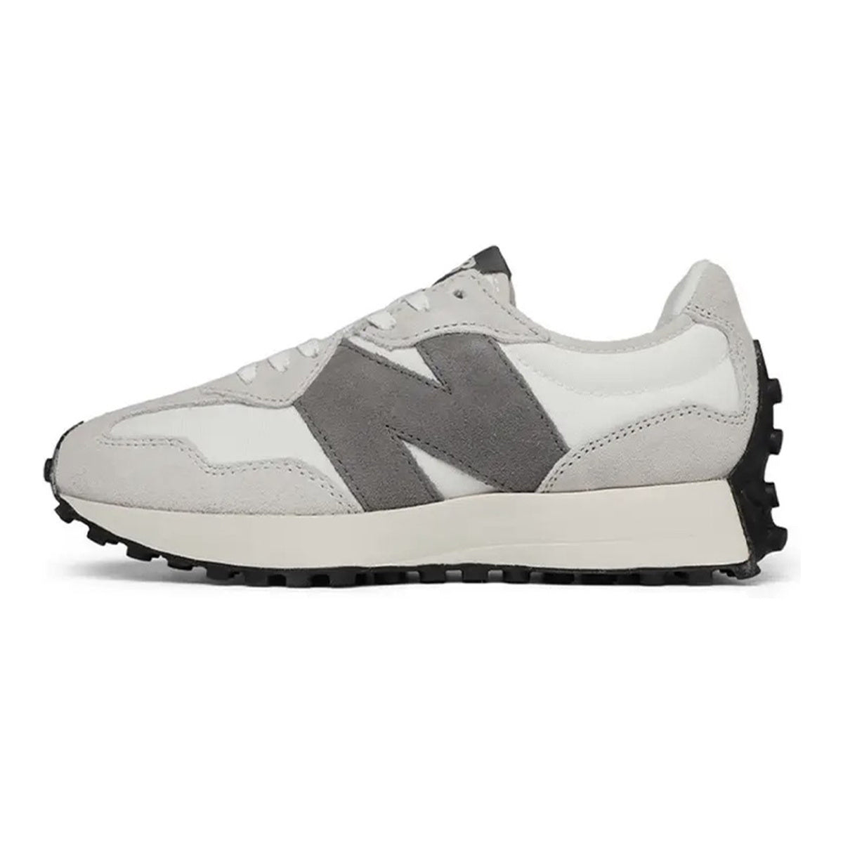 New Balance 327 Unisex Suede Lifestyle Sneakers – White/Grey