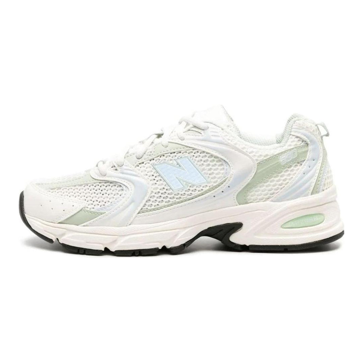 New Balance 530 Unisex Cushioned Lifestyle Running Shoes – White/Green