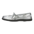 New Balance Flat Breeze Unisex Leather Slip-On Flats – Silver Metallic