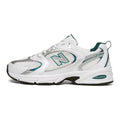 New Balance 530 Unisex Leather Lifestyle Sneakers – White/Green