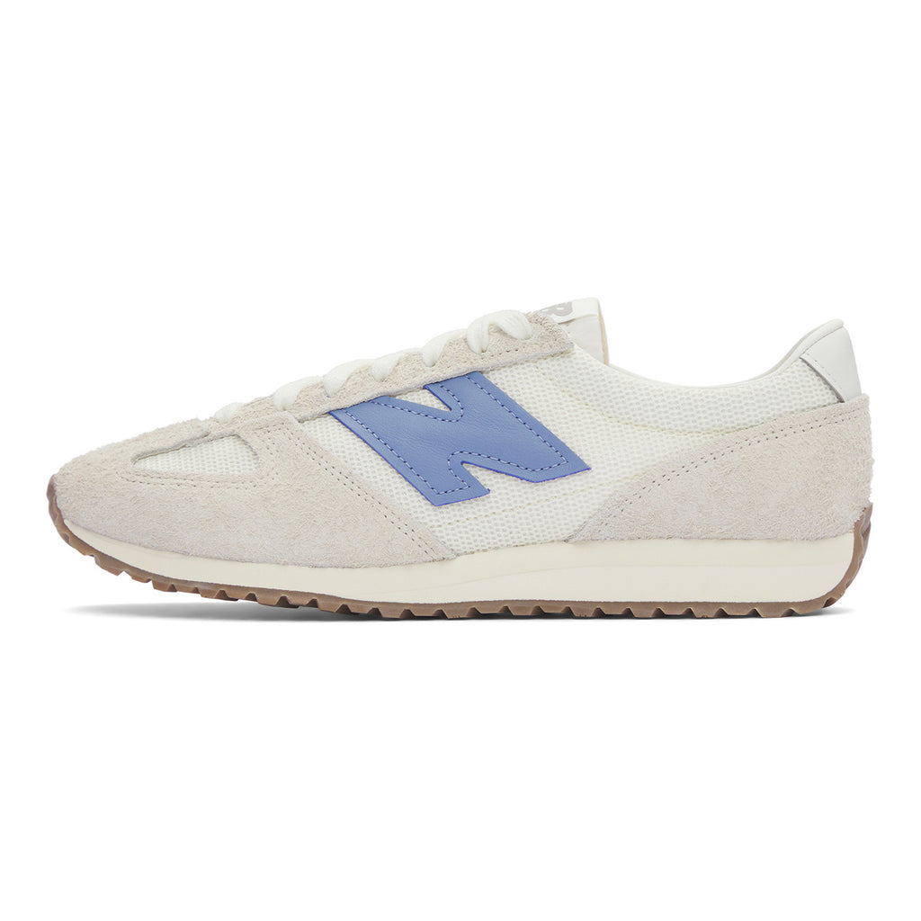 New Balance 471 Unisex Suede Lifestyle Shoes - Off-White/Blue