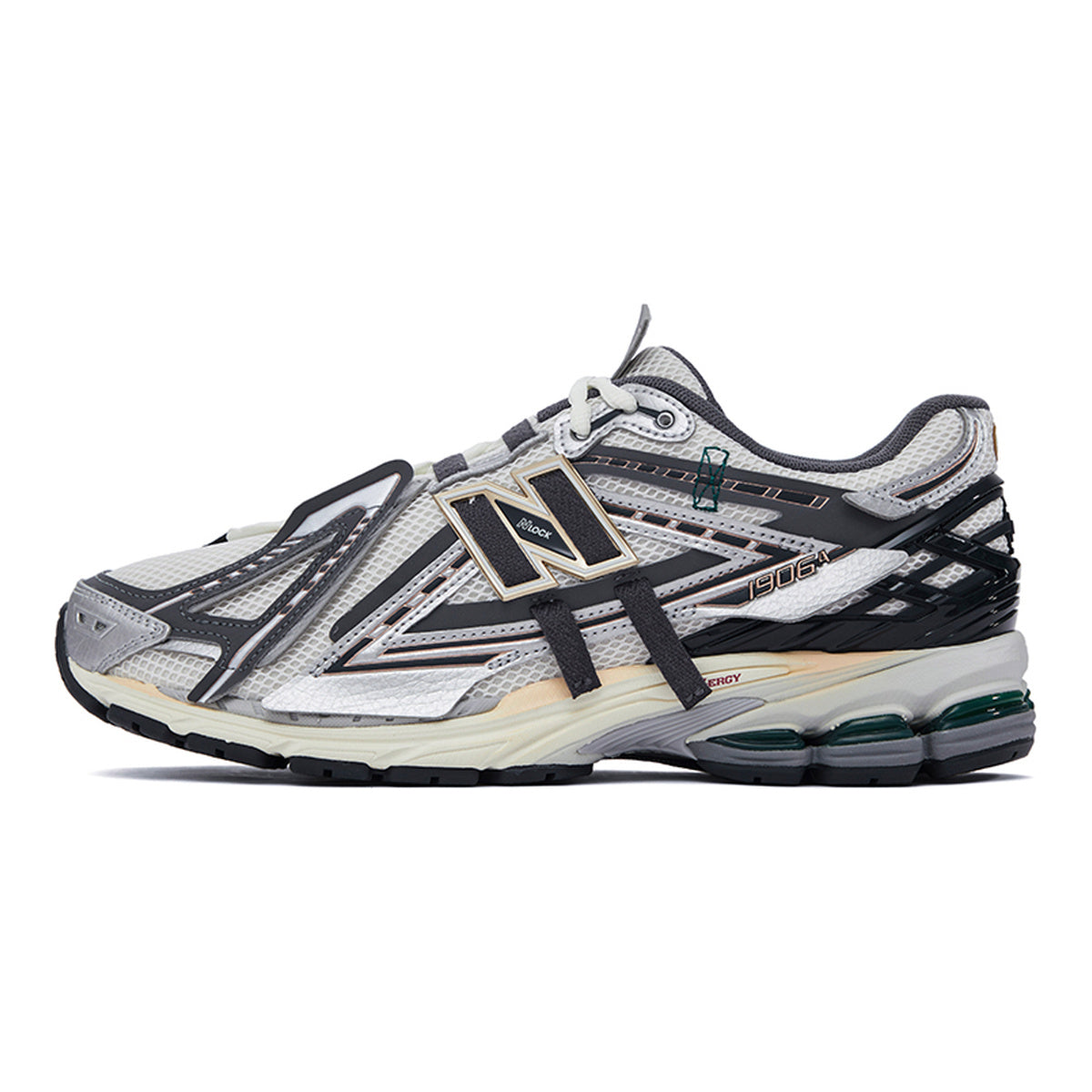 New Balance 1906A Unisex Mesh Lifestyle Running Sneakers – Grey/Black