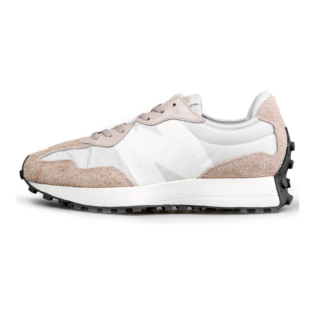 New Balance 327 Unisex Suede Lifestyle Sneakers – White/Taupe