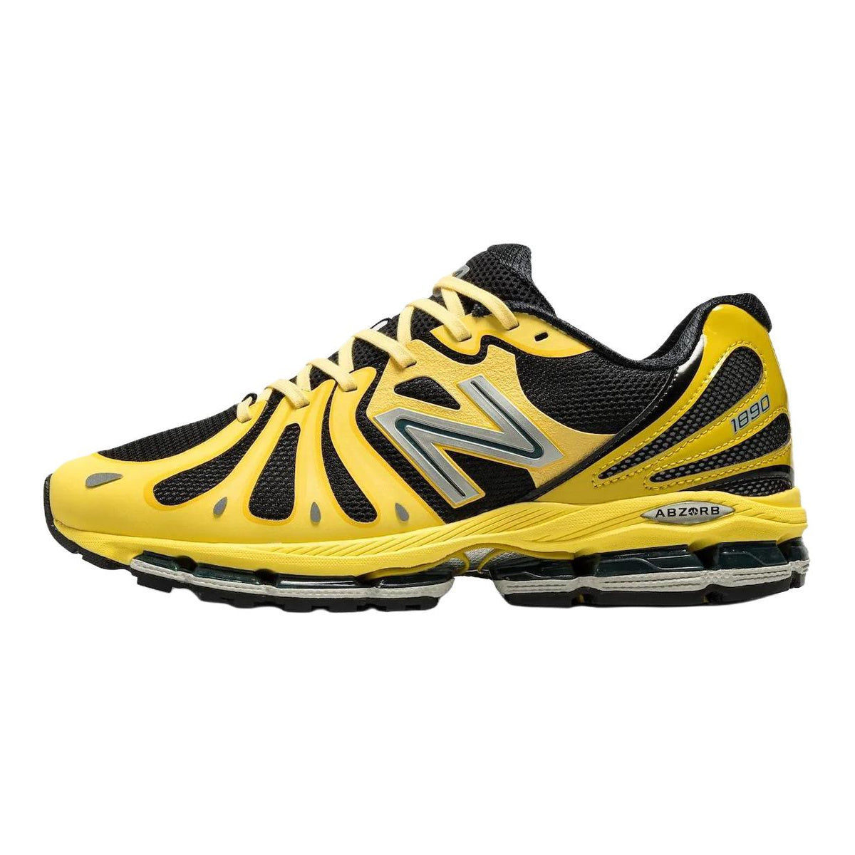 New Balance 1890 Unisex Mesh Lifestyle Running Sneakers – Lemon Yellow/Black