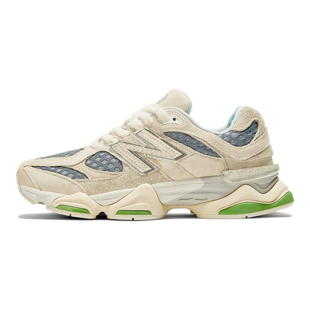 Bricks & Wood x New Balance 9060 Unisex Chunky Lifestyle Sneakers – Beige/Green