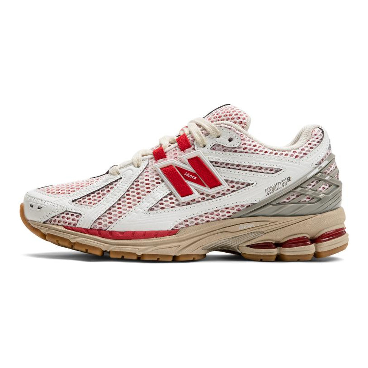 New Balance 1906R Unisex Mesh Lifestyle Running Sneakers – White/Red