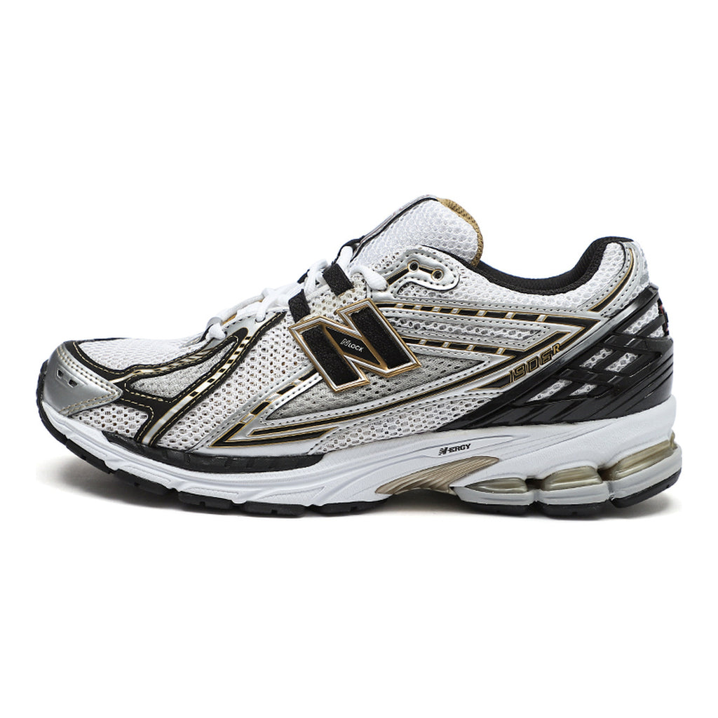 New Balance 1906R Unisex Mesh Lifestyle Running Sneakers – White/Black/Gold