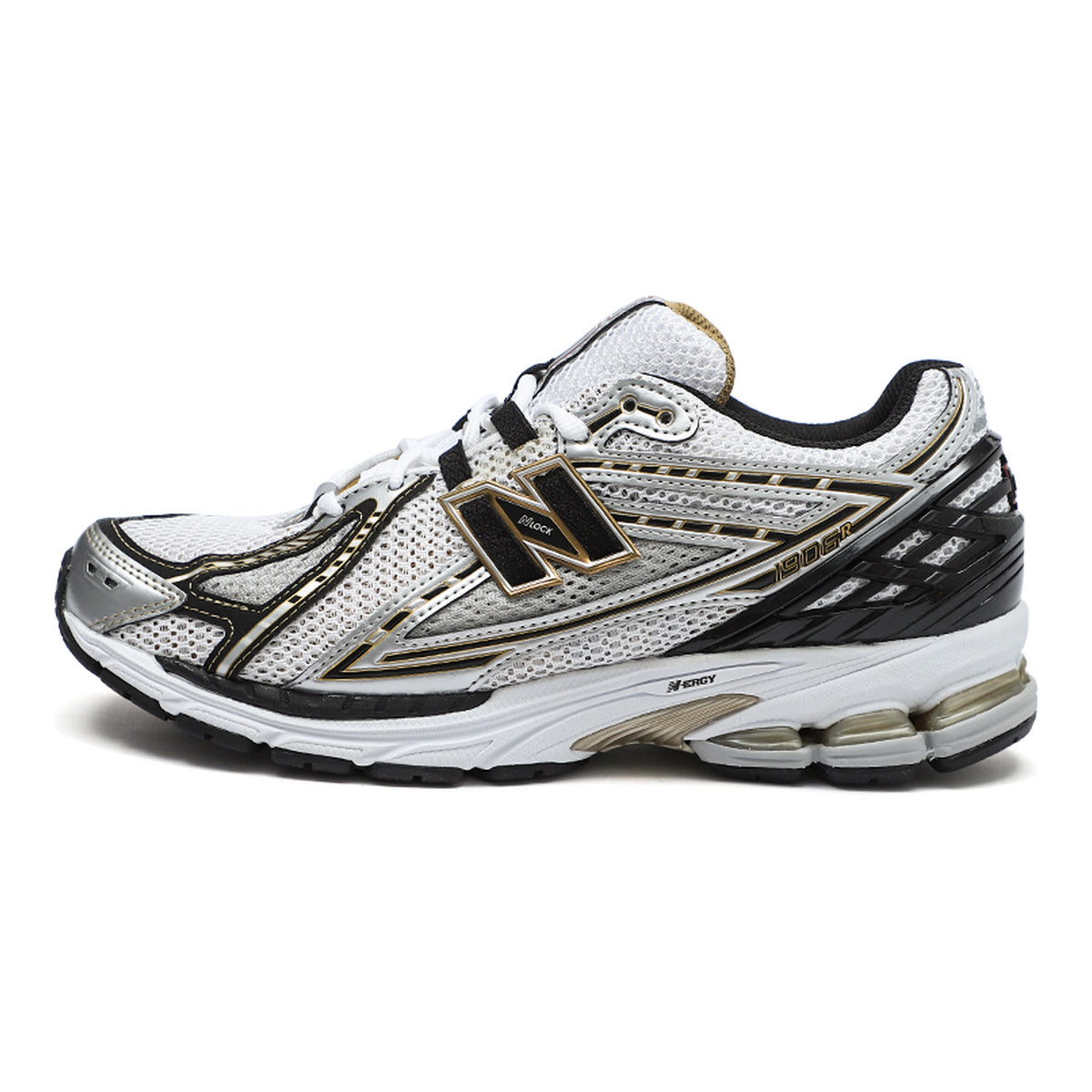 New Balance 1906R Unisex Mesh Lifestyle Running Sneakers – White/Black/Gold