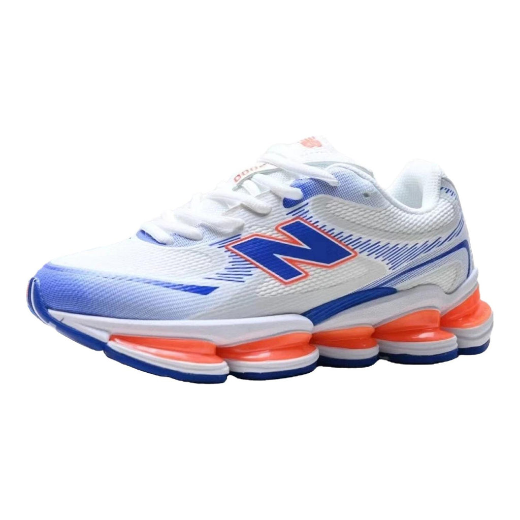 New Balance ABZORB 2000 Unisex Mesh Lifestyle Running Sneakers – White/Royal Blue/Orange