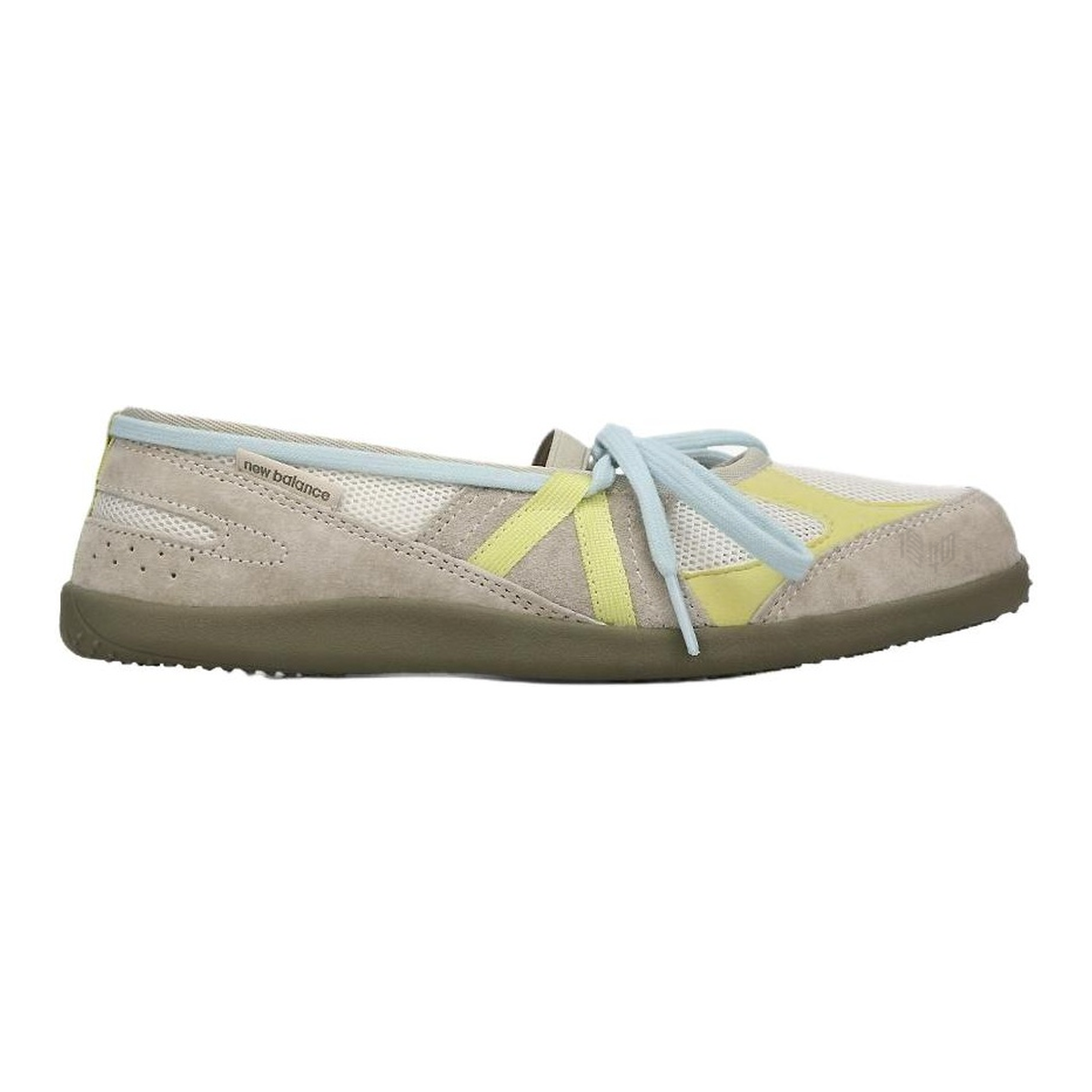 New Balance x SUNLOVE Flat Breeze Unisex Suede Slip-On Flats – Oatmeal/Lemon