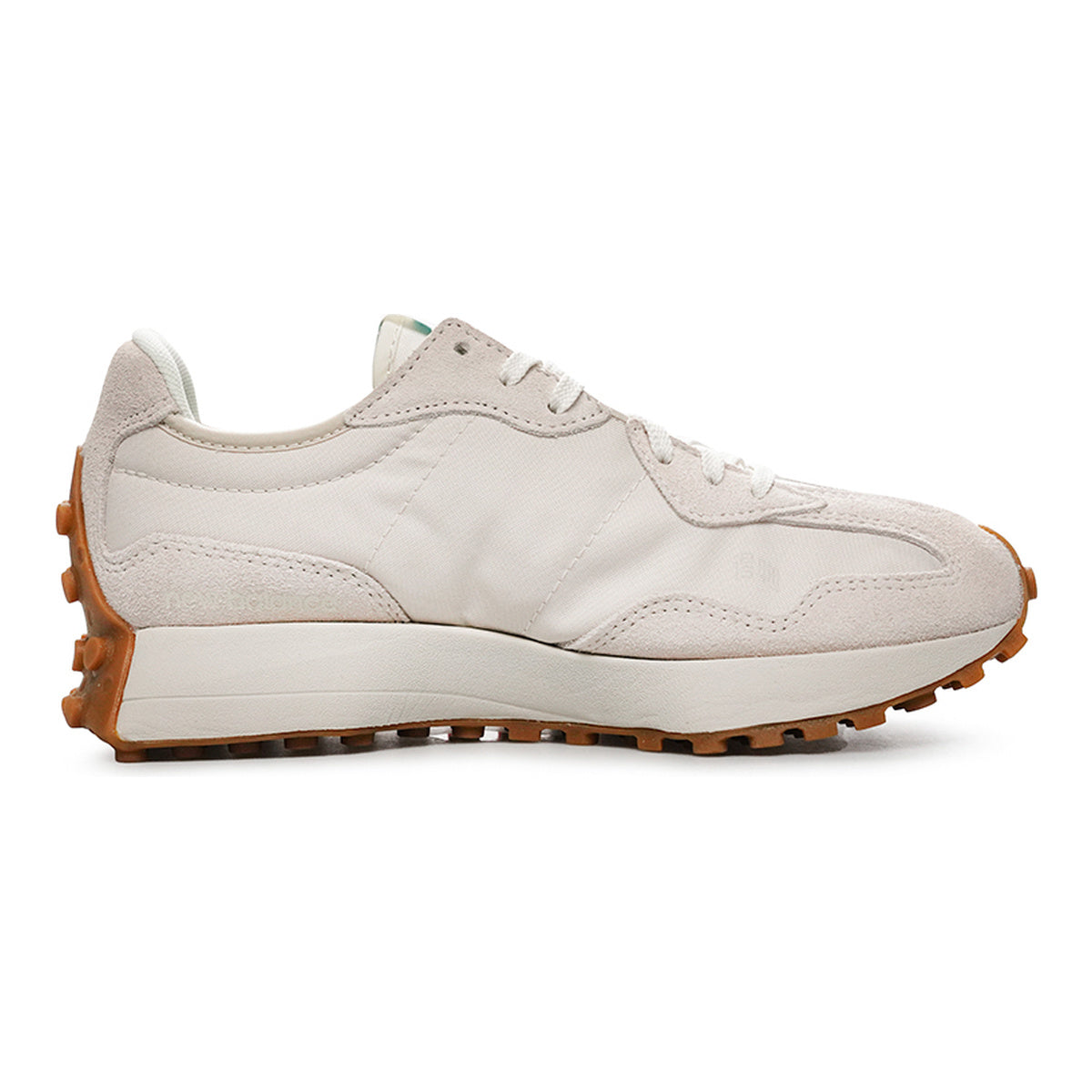 New Balance 327 Unisex Suede Lifestyle Sneakers – Cream/Light Blue