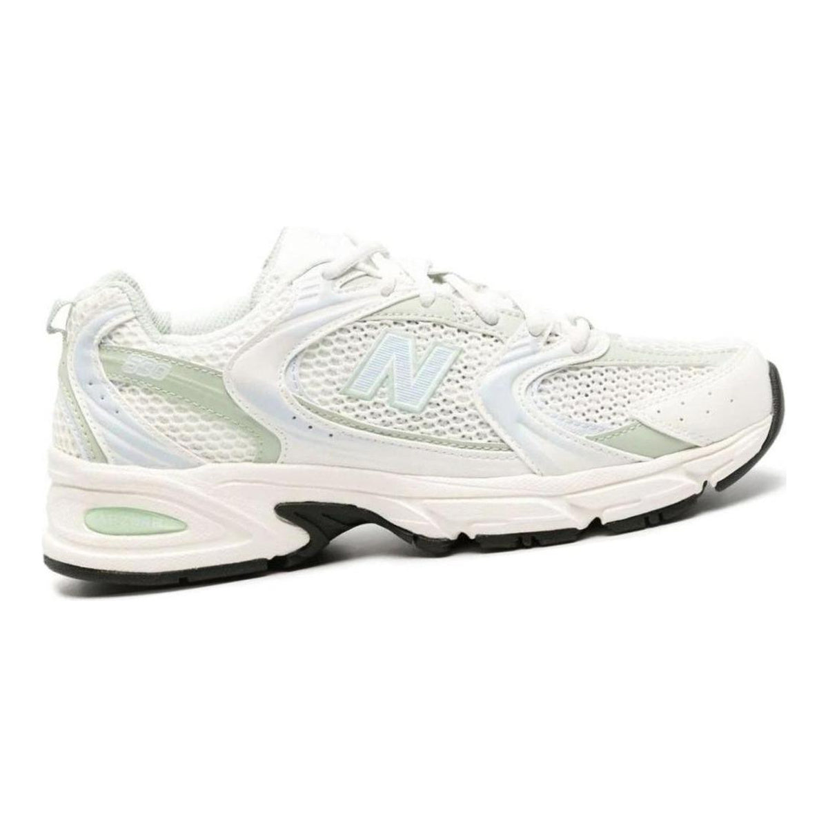 New Balance 530 Unisex Cushioned Lifestyle Running Shoes – White/Green