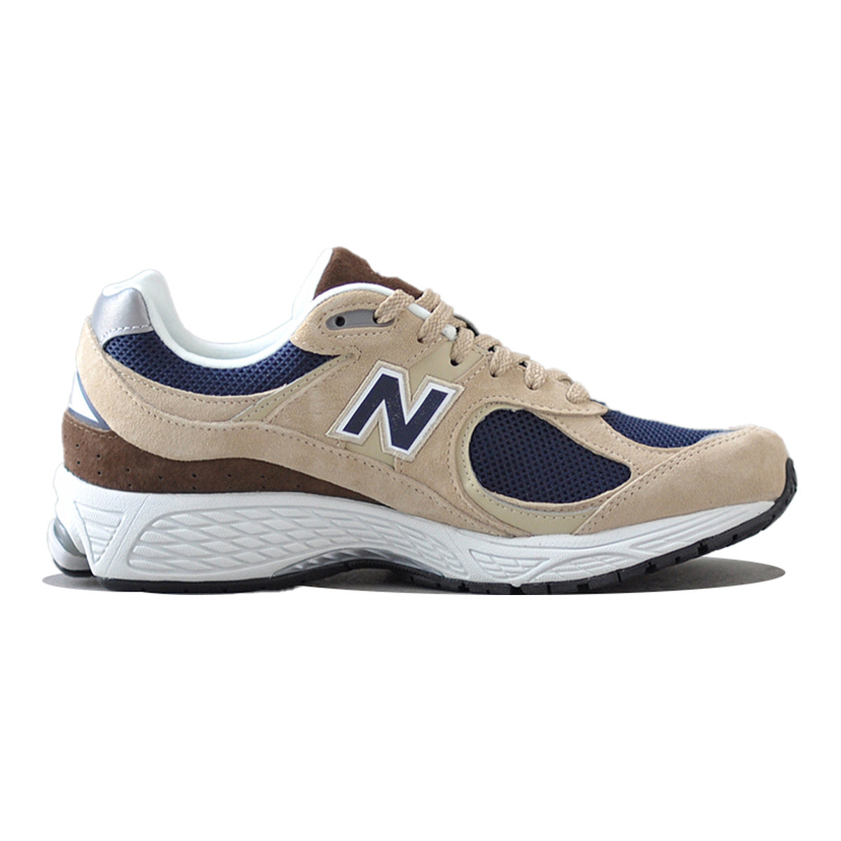 New Balance 2002R Unisex Mesh and Suede Running Shoes – Beige/Yellow