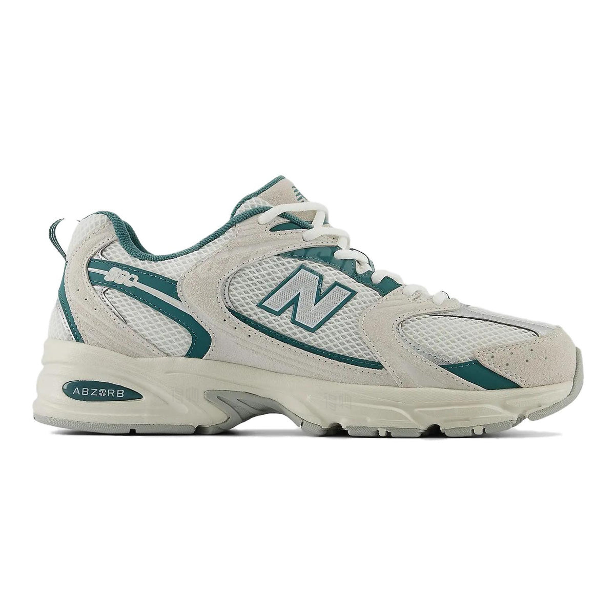 New Balance 530 Unisex Mesh Lifestyle Running Shoes – White/Grey/Green
