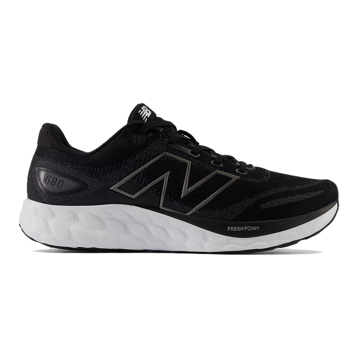 New Balance Fresh Foam 680 v8 Unisex Running Shoes - Black/White