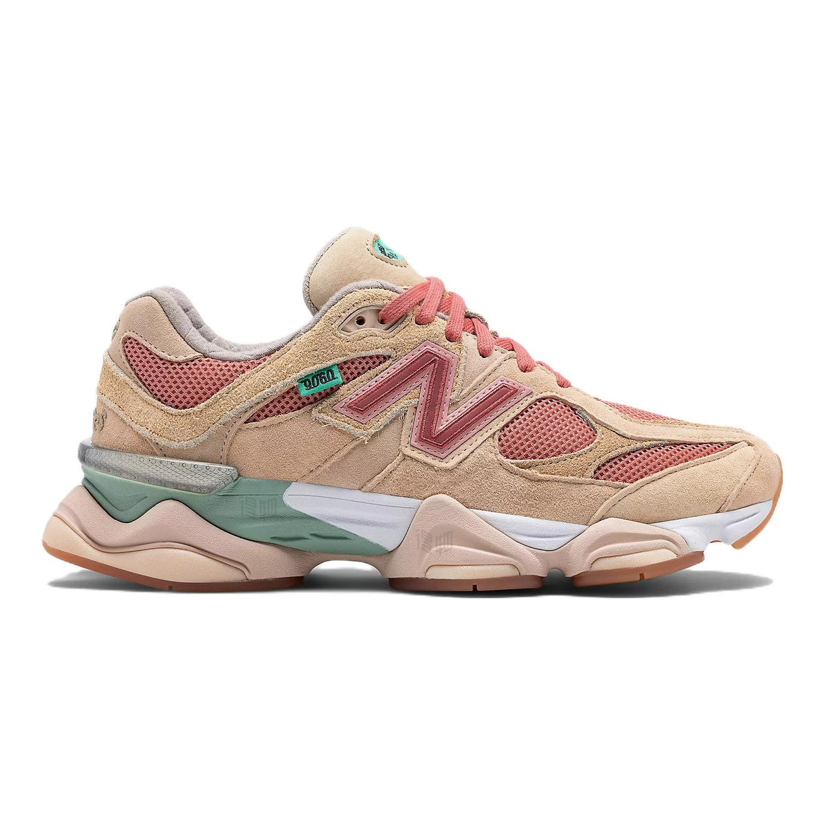 Joe Freshgoods x New Balance 9060 Unisex Chunky Lifestyle Sneakers – Beige/Pink