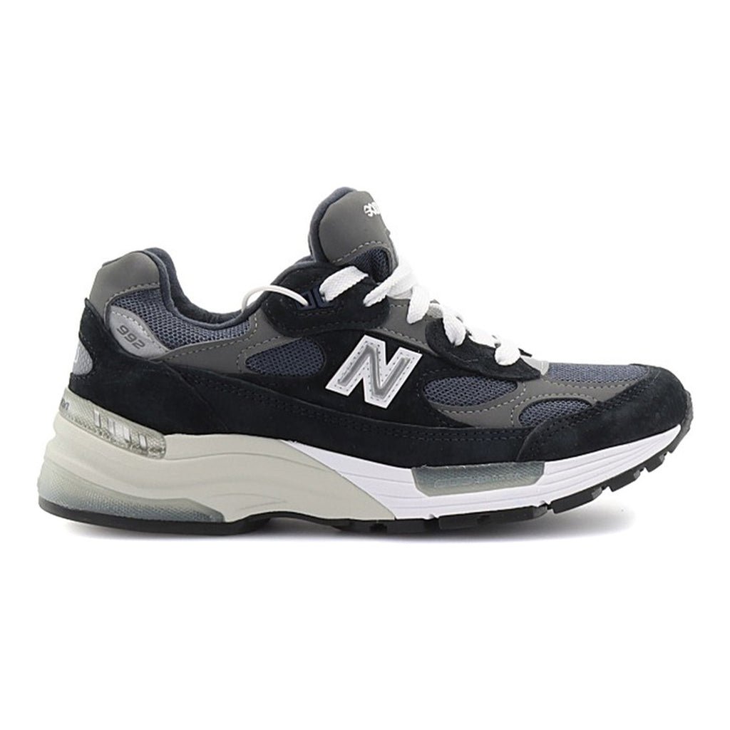 New Balance 992 Unisex Suede Lifestyle Sneakers – Navy/Grey