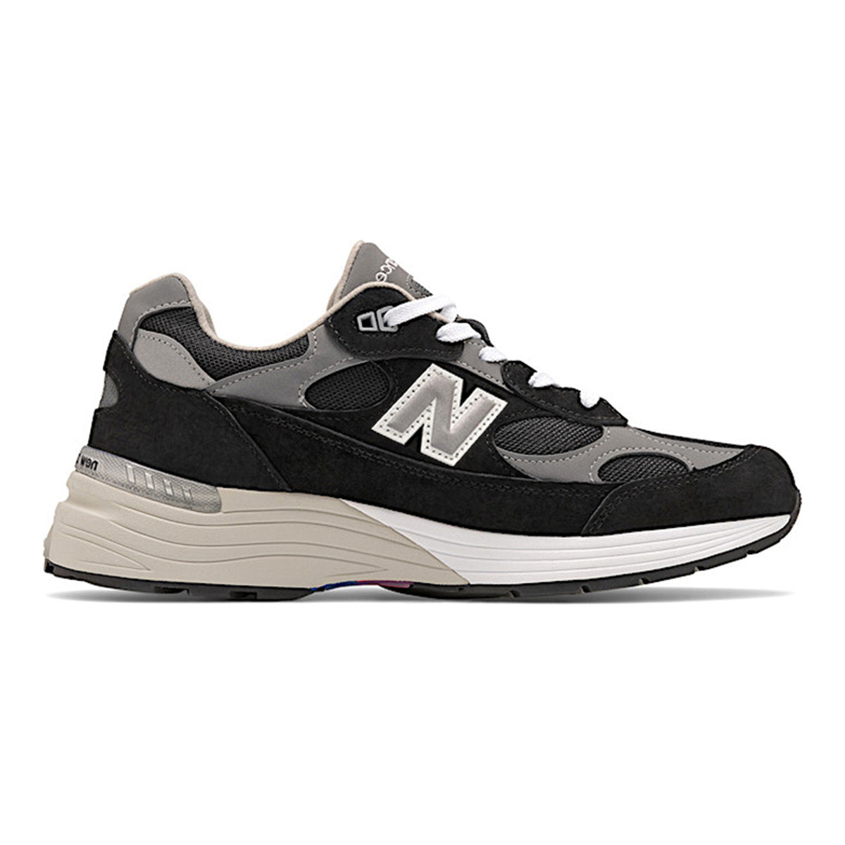 New Balance 992 Unisex Suede Lifestyle Sneakers – Black/Grey