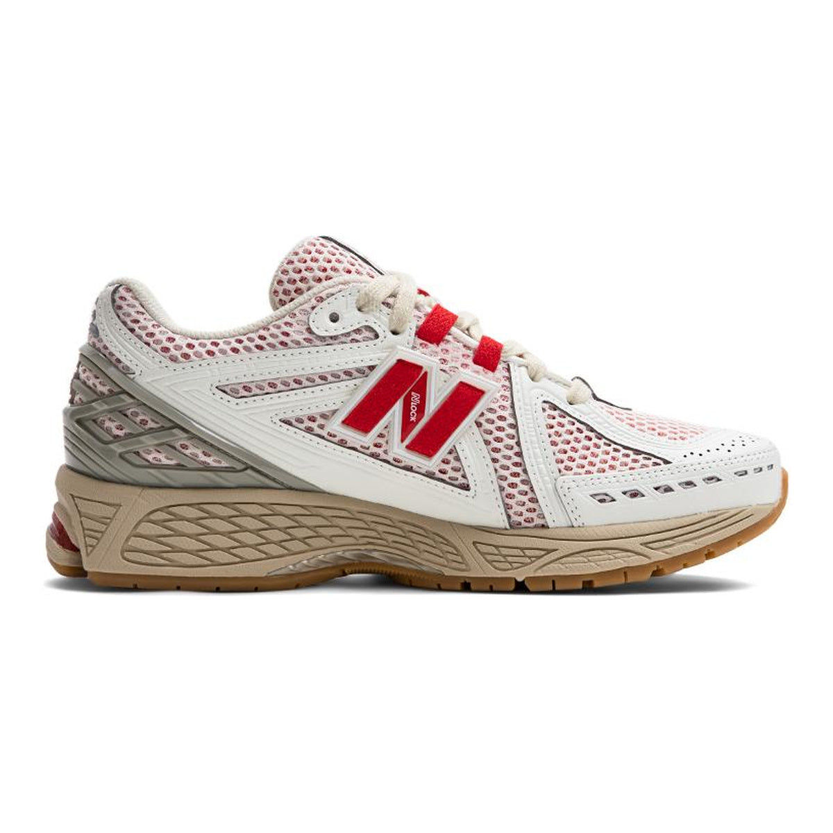 New Balance 1906R Unisex Mesh Lifestyle Running Sneakers – White/Red